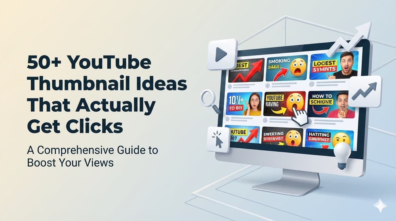 50+ YouTube Thumbnail Ideas That Actually Get Clicks (By Niche)